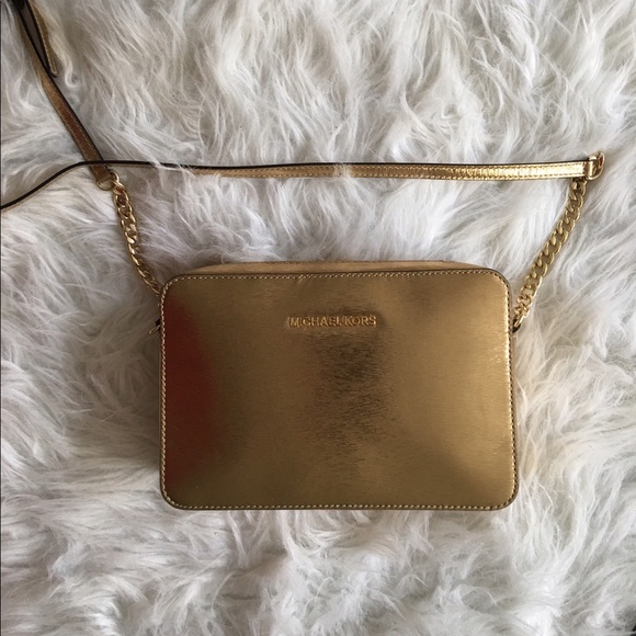 Michael Kors Gold Crossbody