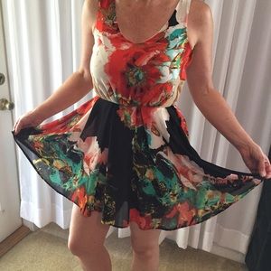 Floral strappy dress