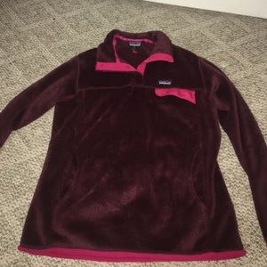 XL MaroonxFuschia Patagonia Pullover