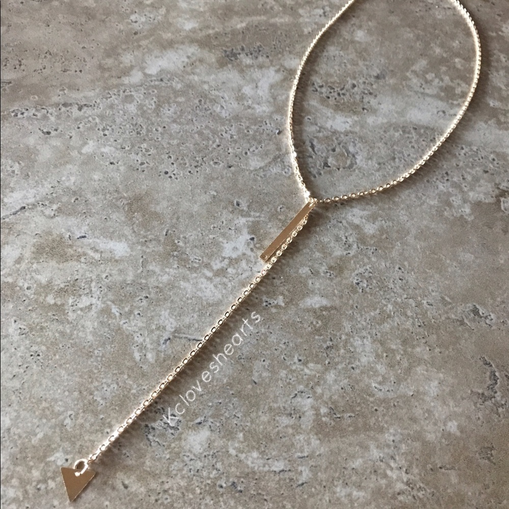 Elegant Drop Bar Necklace - Picture 2 of 2