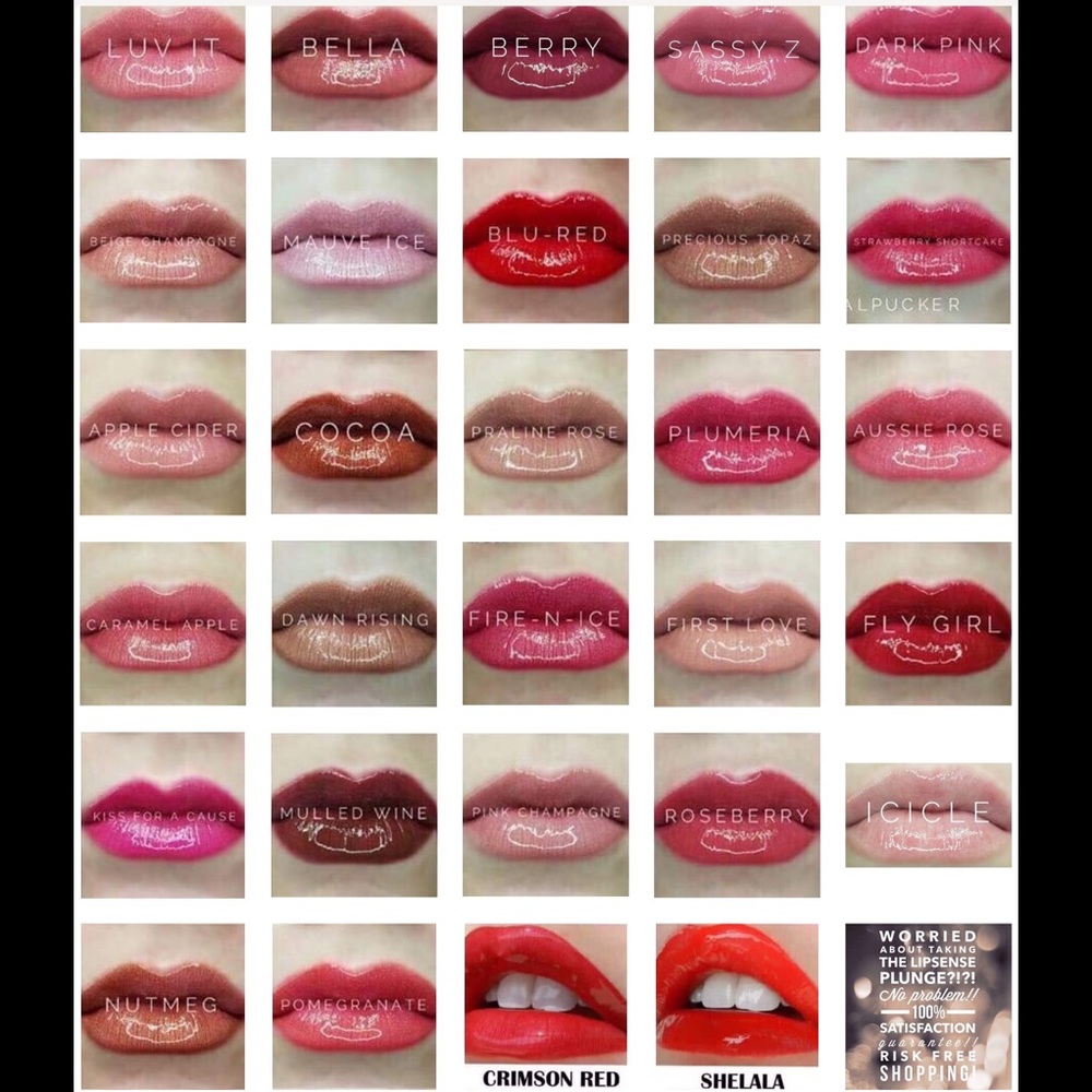 LipSense 33 Colors, Glosses!