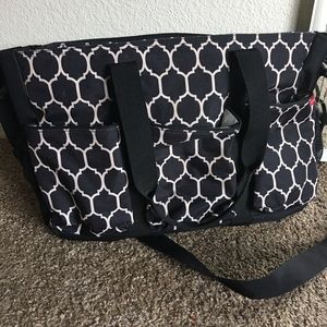 Skip hop duo double signature diaper bag