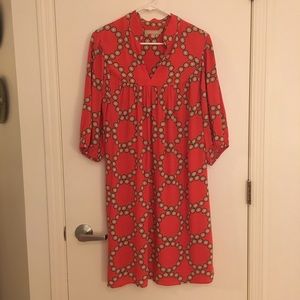 Banana Republic Orange/Tan Tunic/Dress size 14