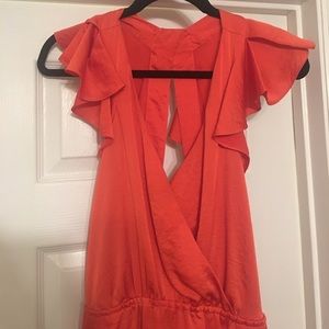 BCBGeneration | orange sexy back dress