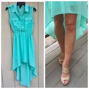 Forever 21 hi-lo mint dress