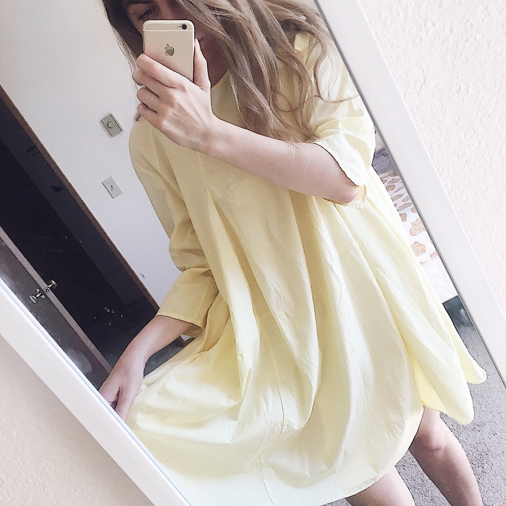 Pastel yellow dress