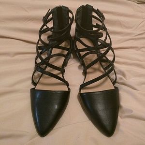 NWOT BCBGeneration Ankle Wrap Flats
