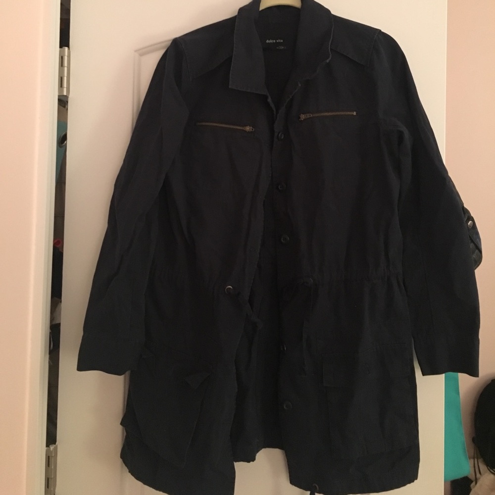 Dolce Vita Navy Utility Jacket Size S