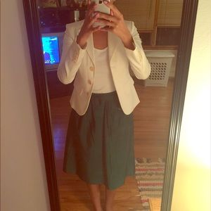 Emerald green Kay Unger A-line skirt