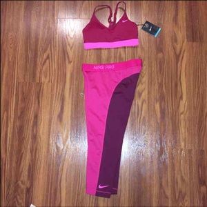 Matching bra and leggings set