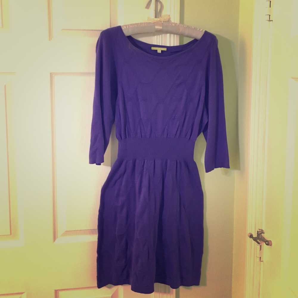 Gianni Bini Light Knit Purple Dress