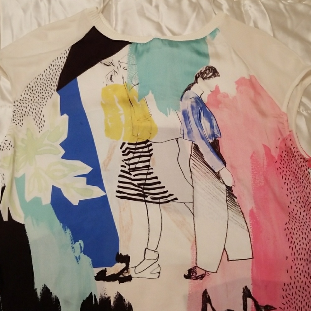 ZARA printed blouse