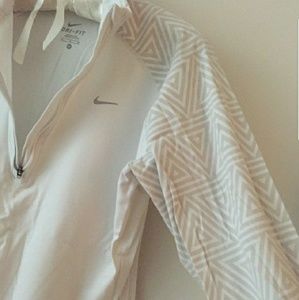 Nike Dry-Fit half zip long sleeve top