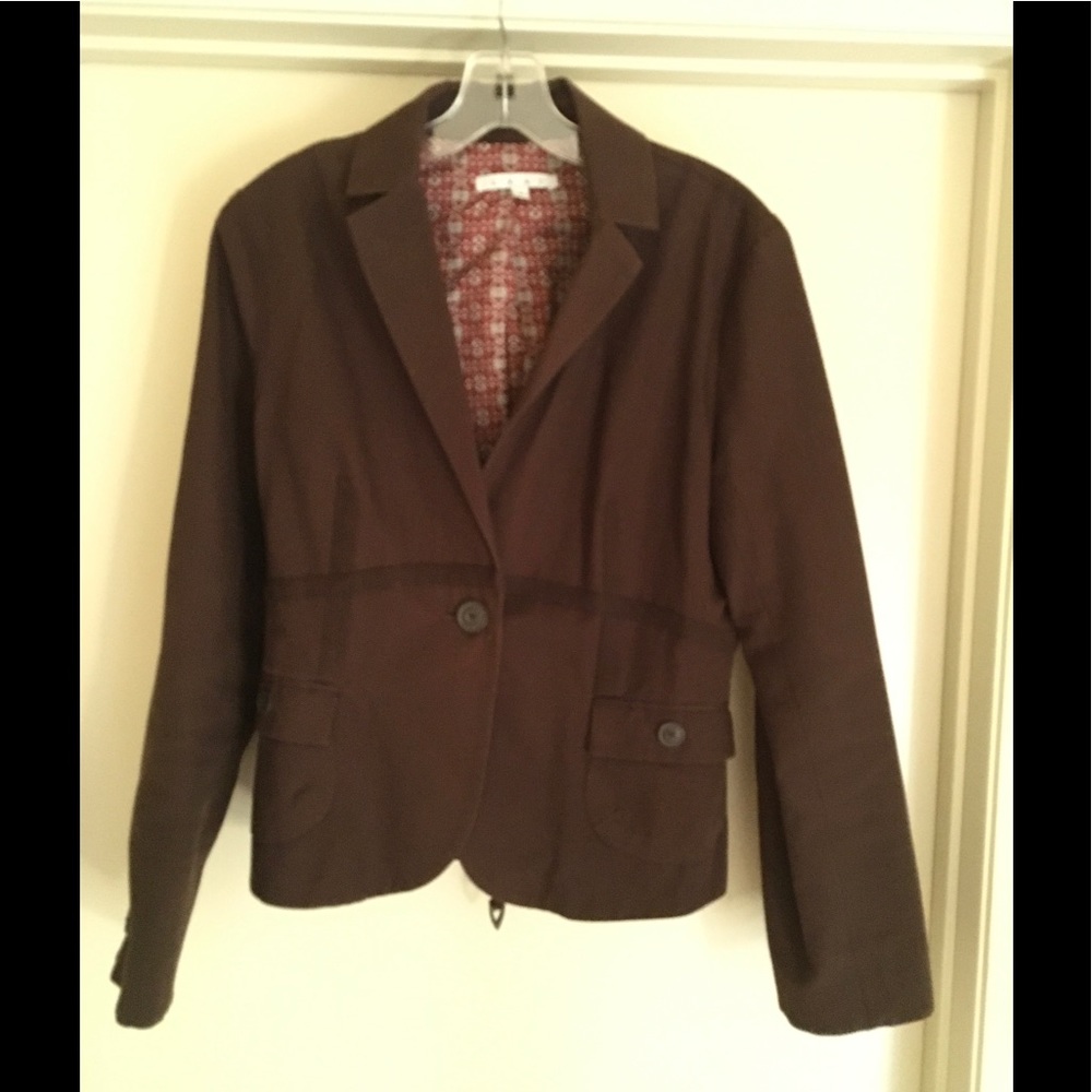 CAbi Brown tie back blazer