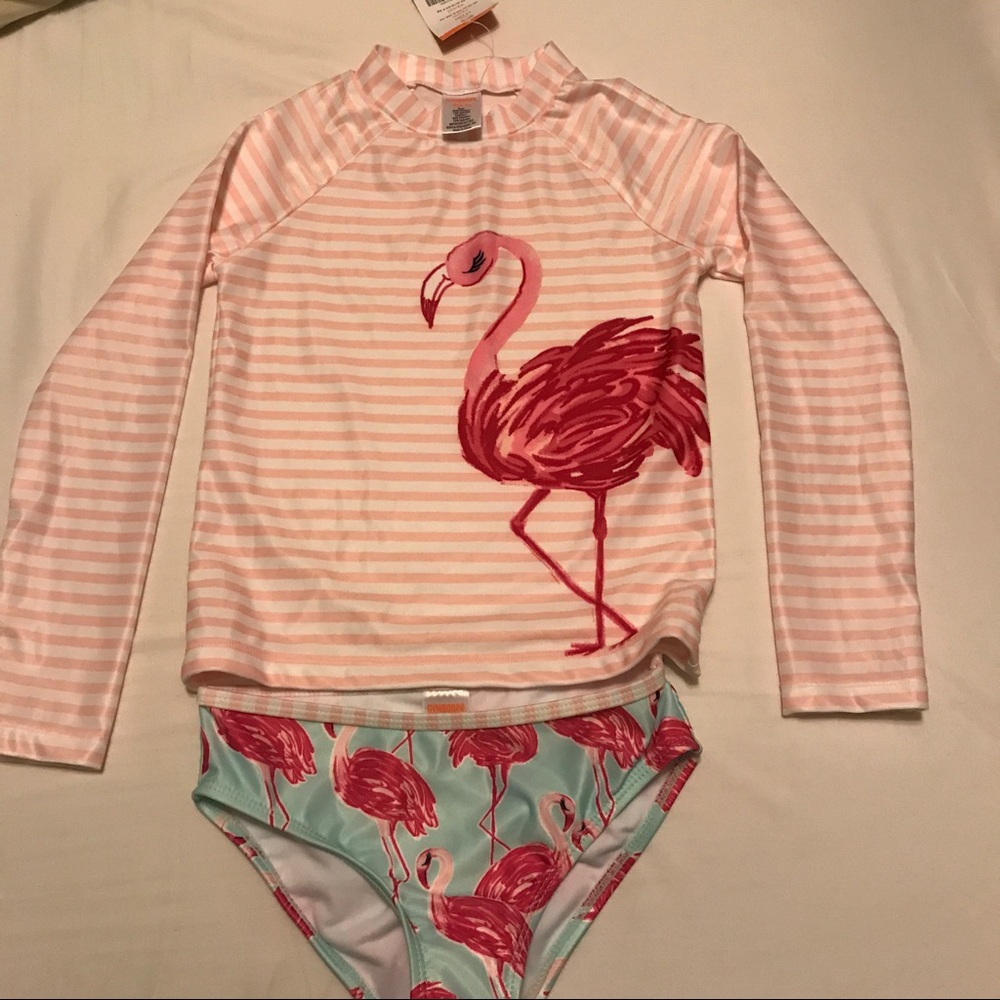 Girls Gymboree Rash Guard Bathing Suit