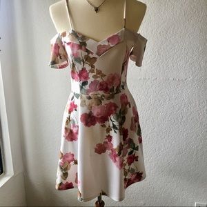 Off Shoulder Floral Dress