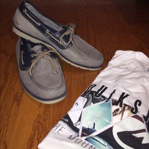 🏆HOST PICK🏆 Grey & Navy Sperry Leeward Sz. 9