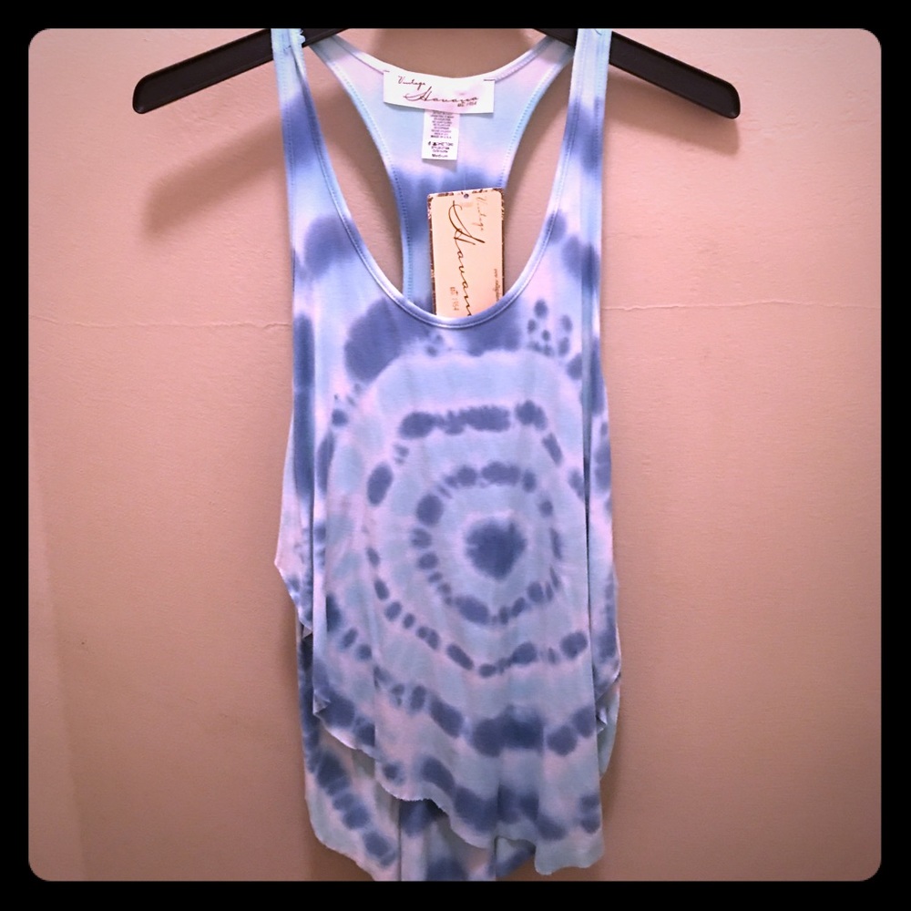 Tie dye racerback tank by Vintage Havana. M