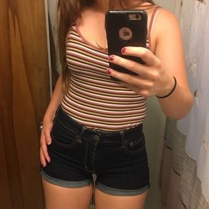 American Eagle Hi-Rise Super Stretch Jean Shorts