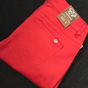 C'est Toi Coral Skinny Jeans