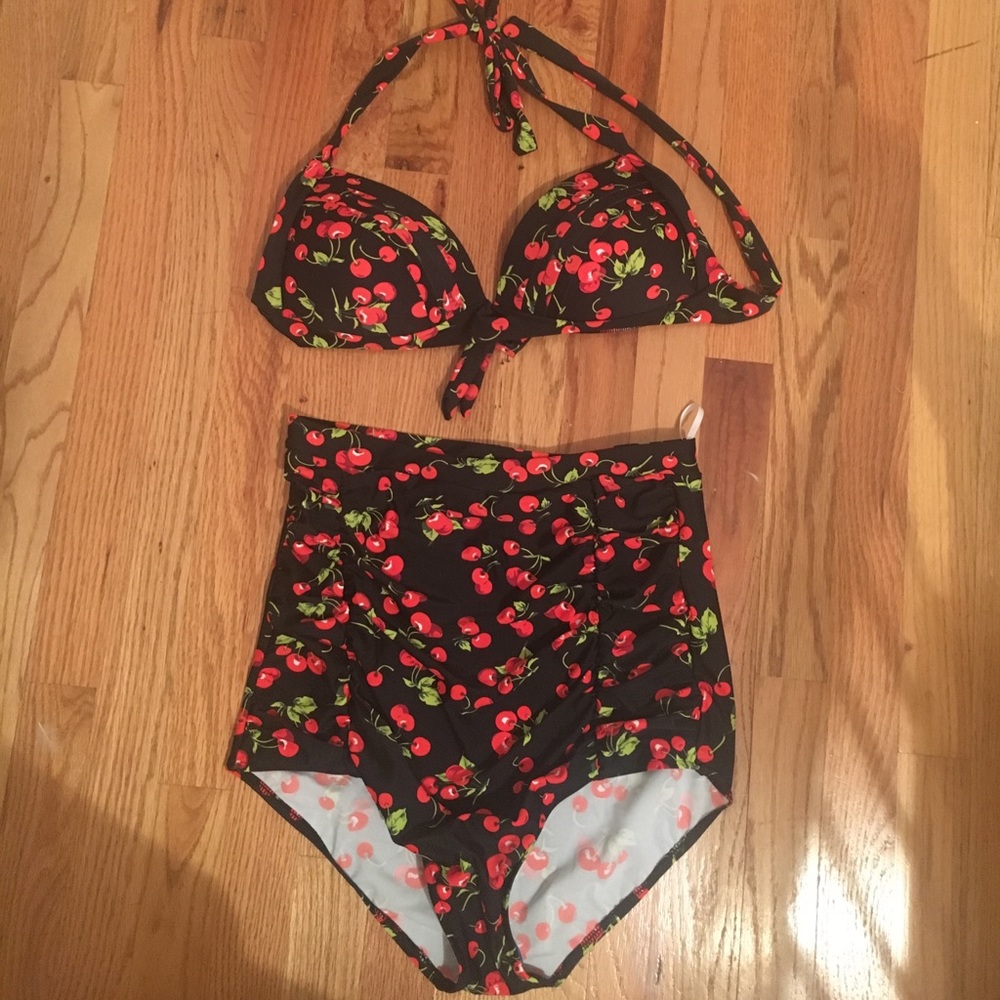Cocoship Retro NW retro high waisted 2piece swim