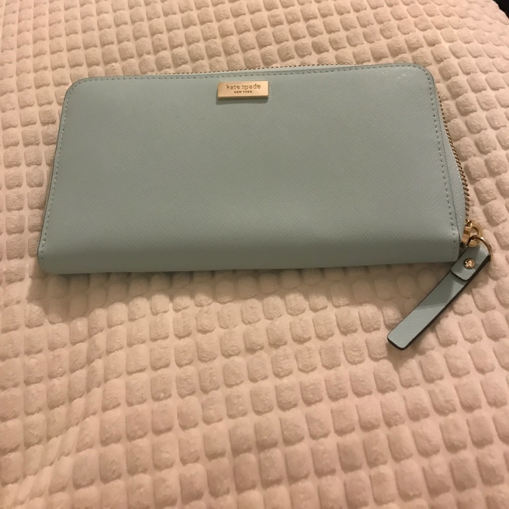 Kate Spade newbury lane grace blue wallet