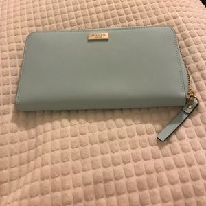 Kate Spade newbury lane grace blue wallet