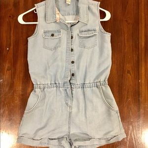 Forever21 Faux Denim Romper