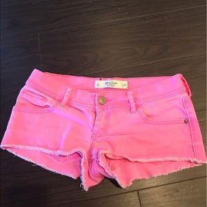 A&F Pink Denim Shorts