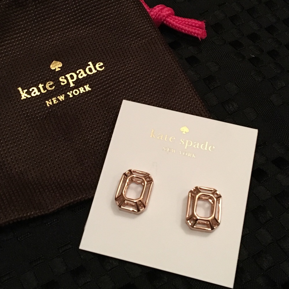 NWT Kate Spade Rose Gold Colored Stud Earnings