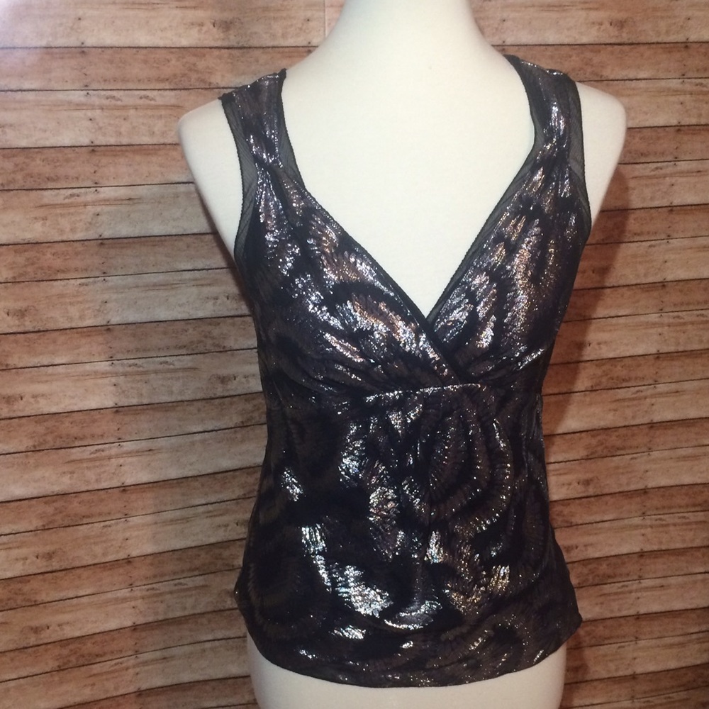 The Limited Black Shimmery Top