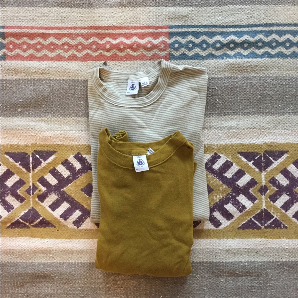 2 Petit Bateau Longsleeve Shirts