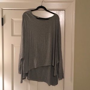 Gray long sleeve top
