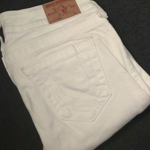 White Skinny True Religion Jeans