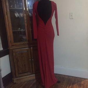 Brand new V back gown.