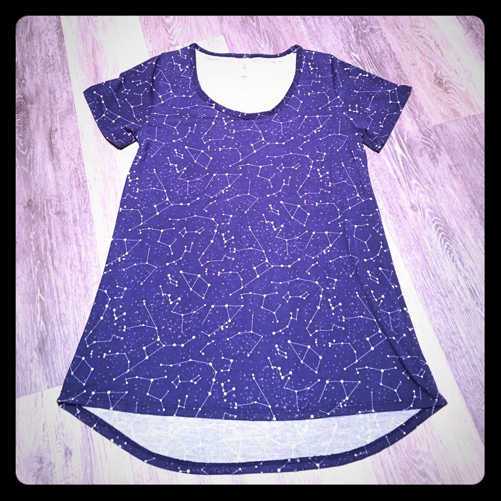 BNWT Lularoe constellation classic t xxs (unicorn)