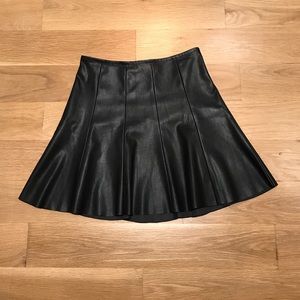 Guess vegan leather black skirt