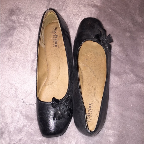 Softshoe Black Flats - Picture 1 of 4