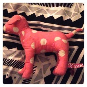Pink & white dot Victoria's Secret Pink dog