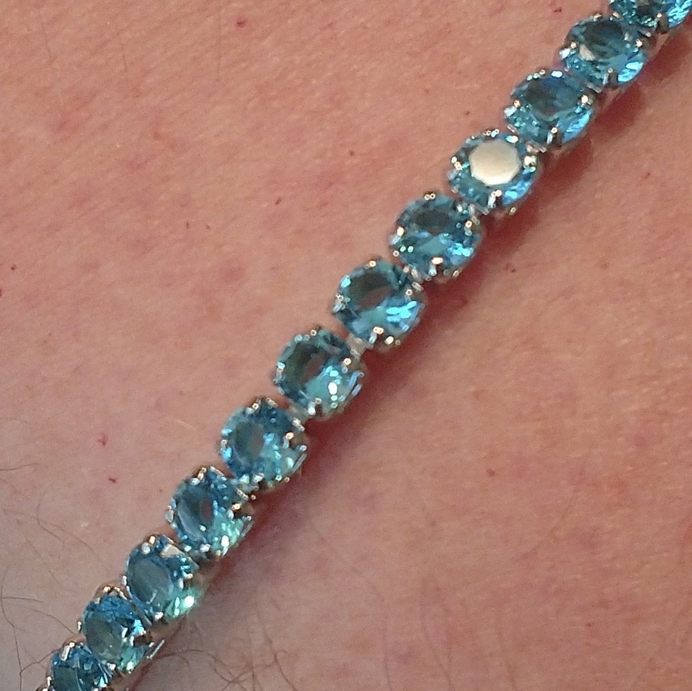 Aquamarine Tennis Bracelet