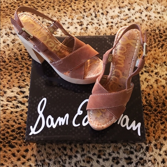 Sam Edelman Shoes - Sam Edelman Suede Platform Sandals