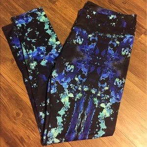 Blue and green leggings