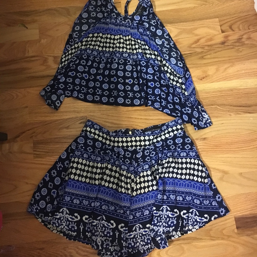 Two piece short and flowy top