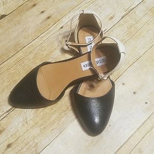 Steve Madden Color Block ankle strap flats