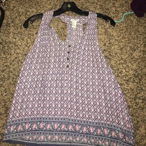 forever 21 printed tank top