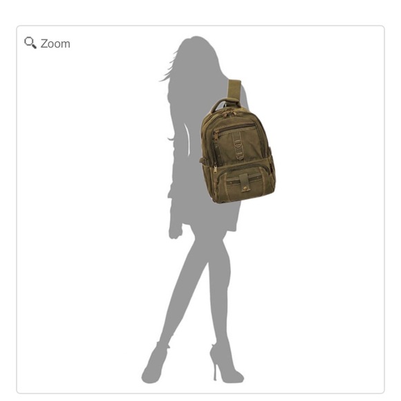 NEW Military Canvas Backpack Medium main image 5