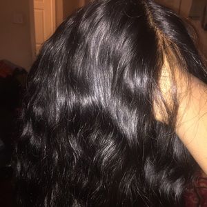 360 lace wig Indian remy human hair body wave