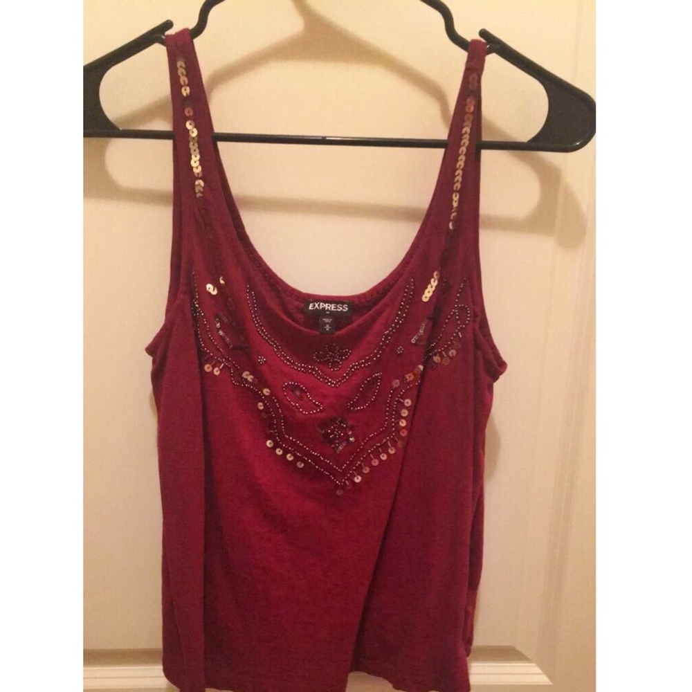 Express Boho Sequin Tank *WORN ONCE*