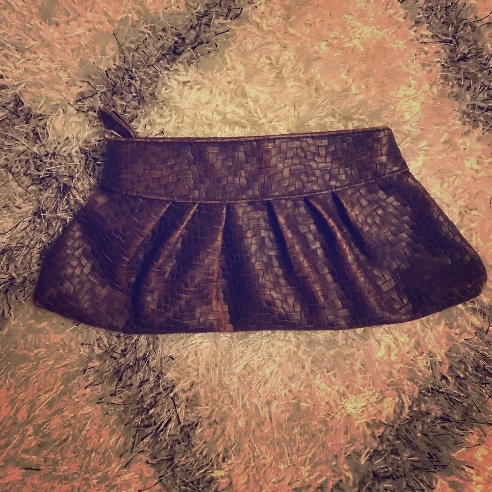 Dark brown clutch