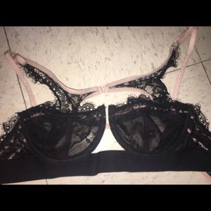 Black lace bralette